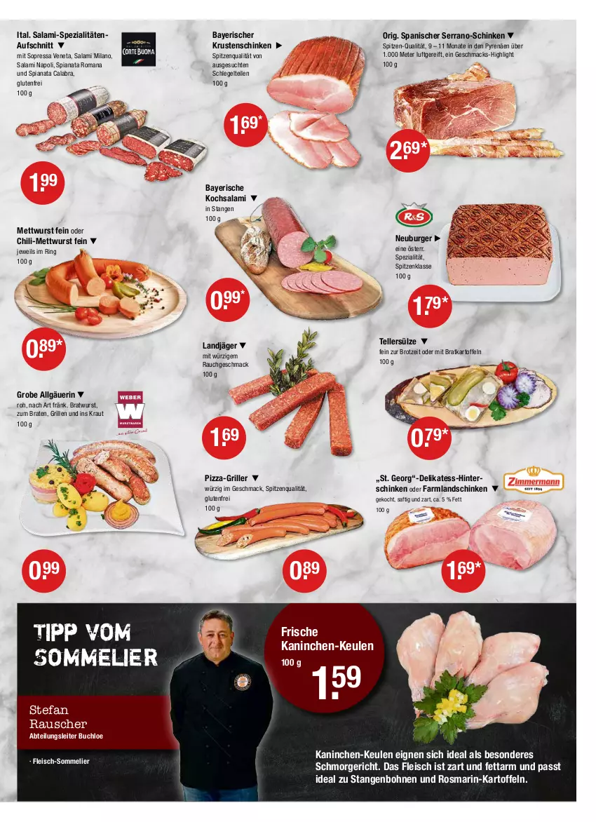 Aktueller Prospekt Vmarkt - V-Markt - von 31.03 bis 06.04.2022 - strona 3 - produkty: Abtei, aufschnitt, bohne, bohnen, braten, bratwurst, brot, buch, burger, chili, chloe, eis, elle, fleisch, grill, hinterschinken, kartoffel, kartoffeln, Kraut, Krustenschinken, landjäger, landschinken, LG, mac, Mett, mettwurst, Neuburger, pizza, Rauch, ring, rosmarin, saft, salami, schinken, serrano, Spezi, spitzenqualität, teller, Ti, wurst