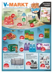 Gazetka promocyjna Vmarkt - V-Markt - Gazetka - ważna od 06.04 do 06.04.2022 - strona 1 - produkty: abdeckplane, alkohol, buitoni, debrecziner, eis, ente, erde, gewürz, Guhl, gurke, gurken, hakle, hakle toilettenpapier, jacobs, jacobs krönung, Jubiläums, kaffee, Käse, kissen, kopfhörer, krone, leine, LG, papier, pasta, rind, rouladen, Schal, Schale, schnitten, shampoo, Spaten, Ti, toilettenpapier, Trampolin