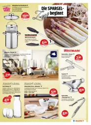 Gazetka promocyjna Vmarkt - V-Markt - Gazetka - ważna od 06.04 do 06.04.2022 - strona 13 - produkty: cin, decke, Deckel, edelstahl, getränk, getränke, gin, Glasdeckel, Gläser, glaskaraffe, herdarten, Karaffe, korb, LG, Mode, rotwein, saft, Schal, Schale, sekt, spargel, spülmaschinen, Ti, tisch, topf, weck, wein, Weißwein, Weißweinglas