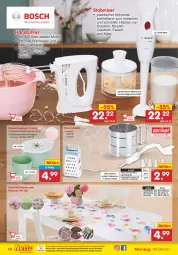 Gazetka promocyjna Netto Marken-Discount - Filial-Angebote - Gazetka - ważna od 09.04 do 09.04.2022 - strona 14 - produkty: Ausstecher, Backzubehör, beutel, decke, Deckel, eis, elle, fleisch, Käse, kräuter, kräutern, Läufer, leine, mehl, mitteldecke, Mixer, ndk, reis, Rührschüssel, salz, schüssel, Spritzschutz, stabmixer, Ti, tisch, tischdecke, tischläufer, versandkostenfrei, Zerkleinerer, zwiebel, zwiebeln