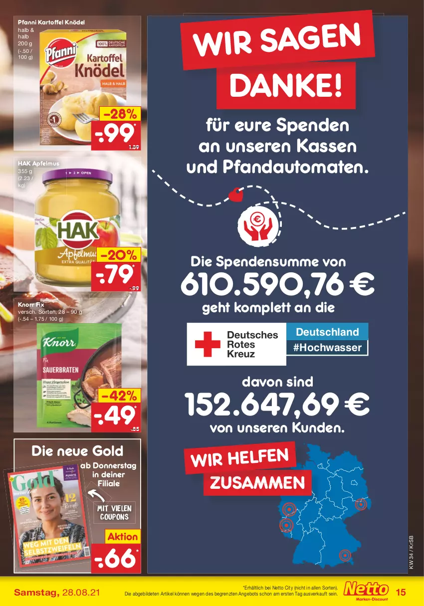 Aktueller Prospekt Netto Marken-Discount - Filial Angebote - von 23.08 bis 28.08.2021 - strona 15