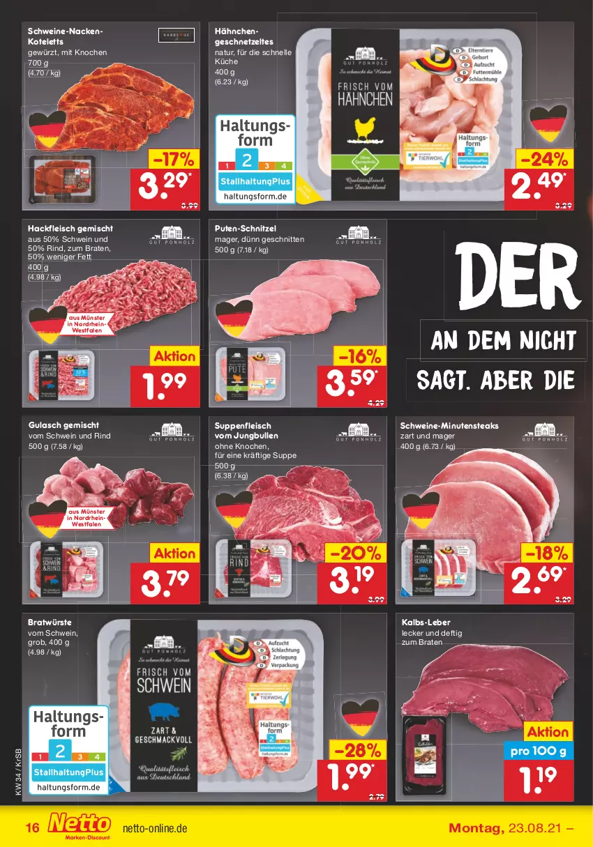 Aktueller Prospekt Netto Marken-Discount - Filial Angebote - von 23.08 bis 28.08.2021 - strona 16