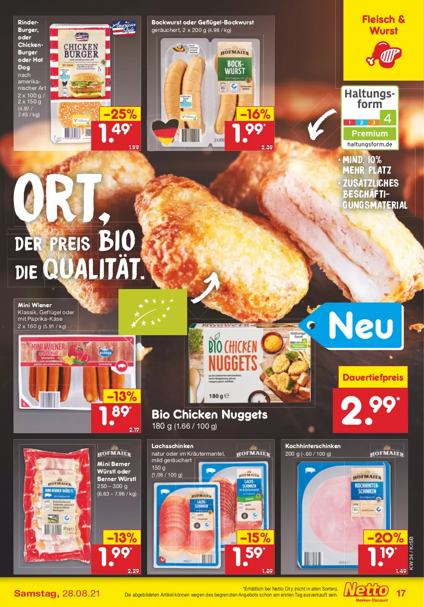 Aktueller Prospekt Netto Marken-Discount - Filial Angebote - von 23.08 bis 28.08.2021 - strona 17