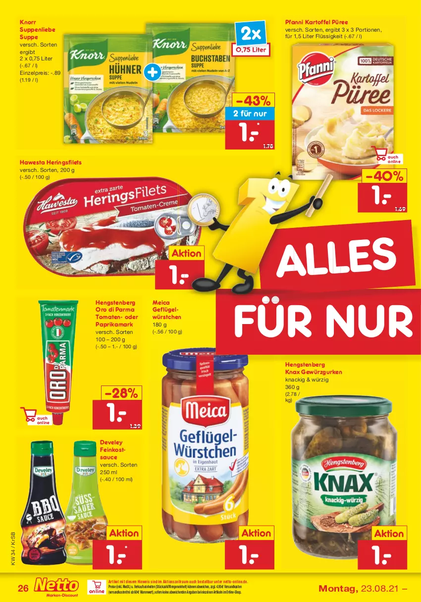 Aktueller Prospekt Netto Marken-Discount - Filial Angebote - von 23.08 bis 28.08.2021 - strona 26