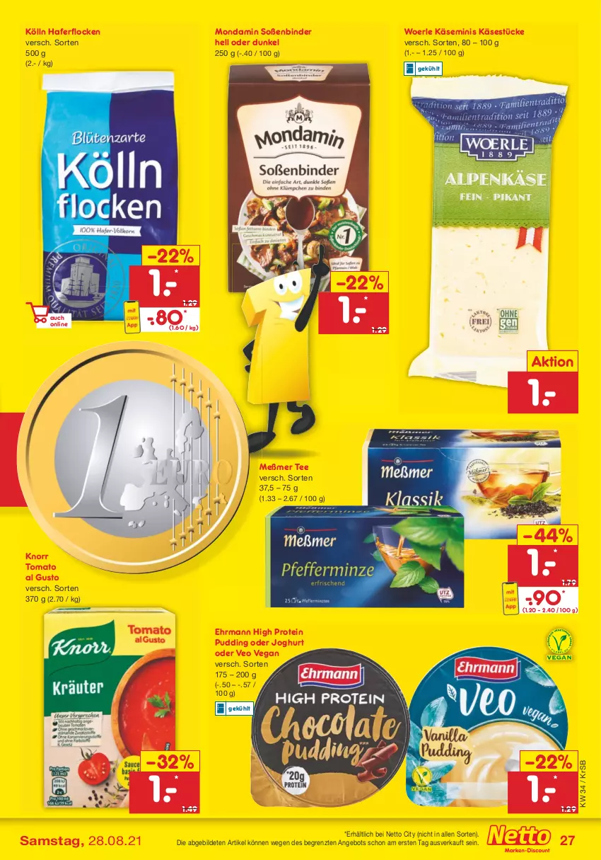 Aktueller Prospekt Netto Marken-Discount - Filial Angebote - von 23.08 bis 28.08.2021 - strona 27