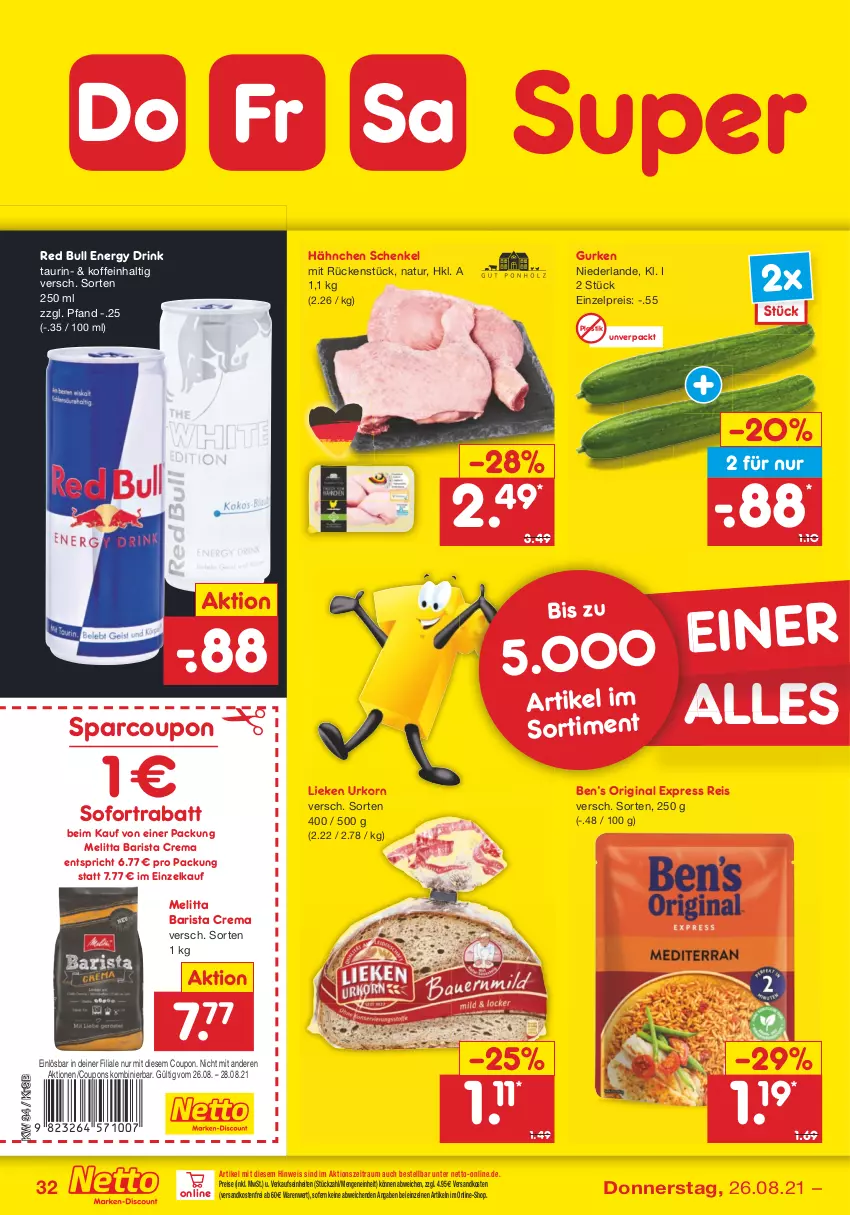 Aktueller Prospekt Netto Marken-Discount - Filial Angebote - von 23.08 bis 28.08.2021 - strona 32