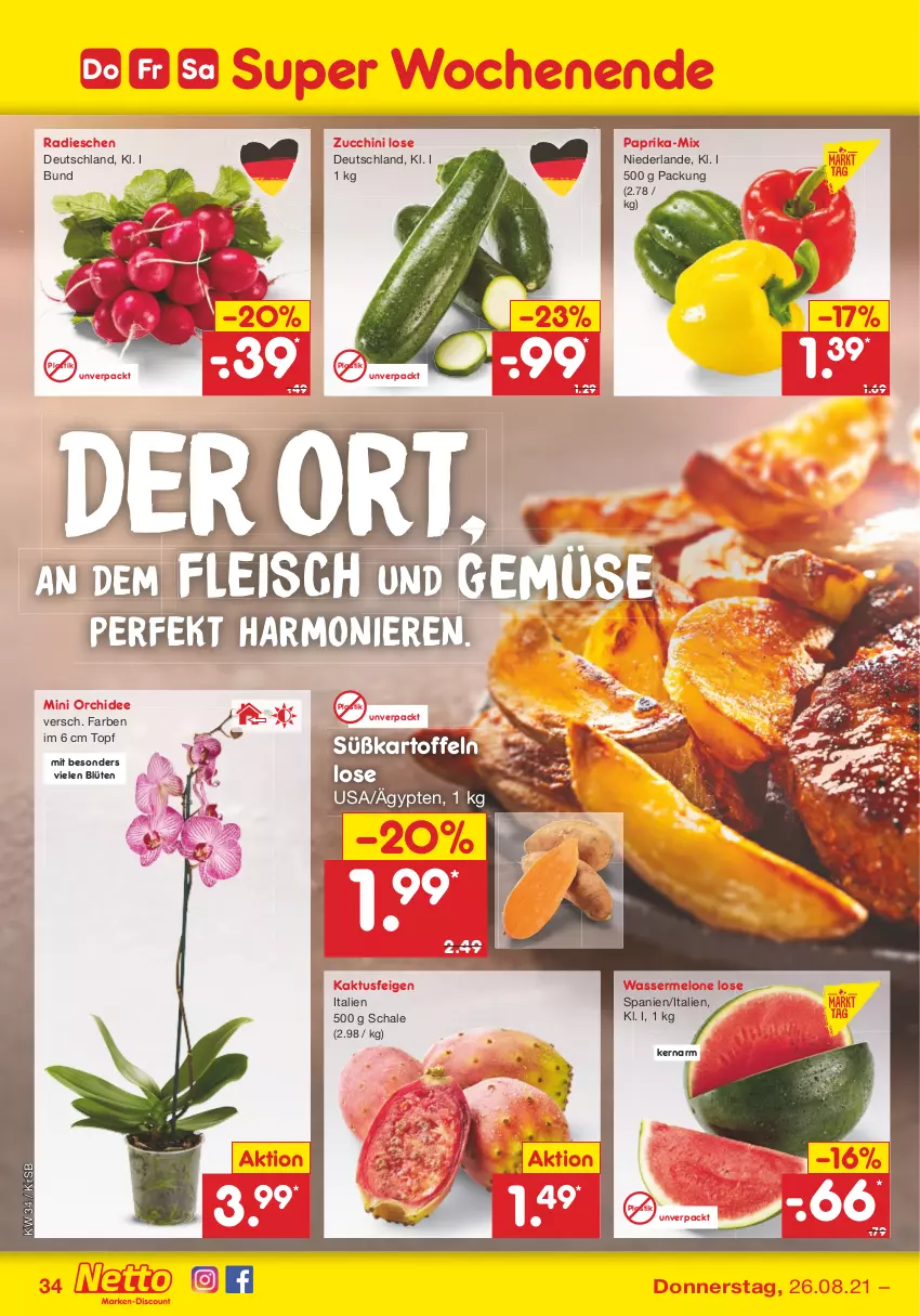 Aktueller Prospekt Netto Marken-Discount - Filial Angebote - von 23.08 bis 28.08.2021 - strona 34