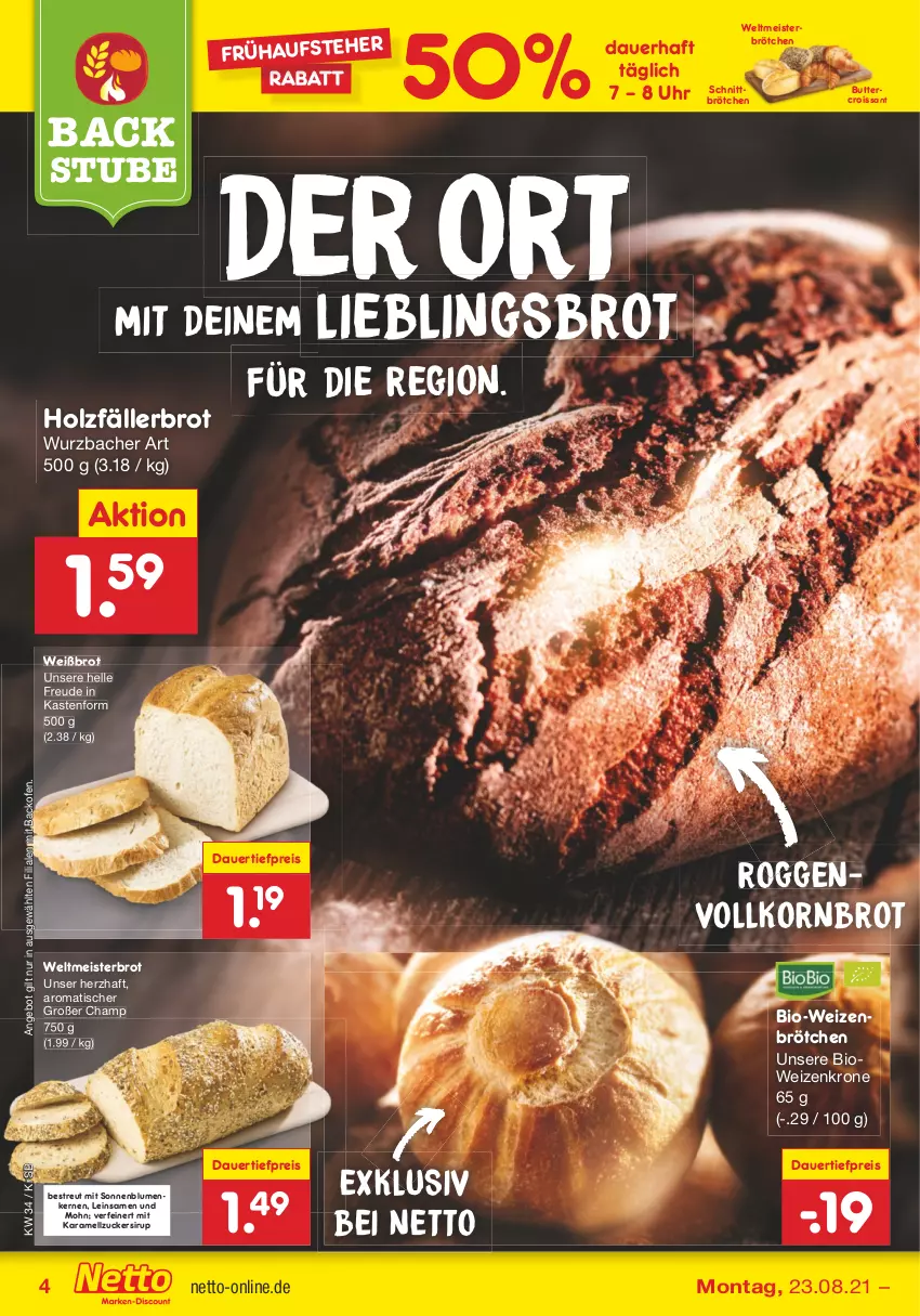 Aktueller Prospekt Netto Marken-Discount - Filial Angebote - von 23.08 bis 28.08.2021 - strona 4