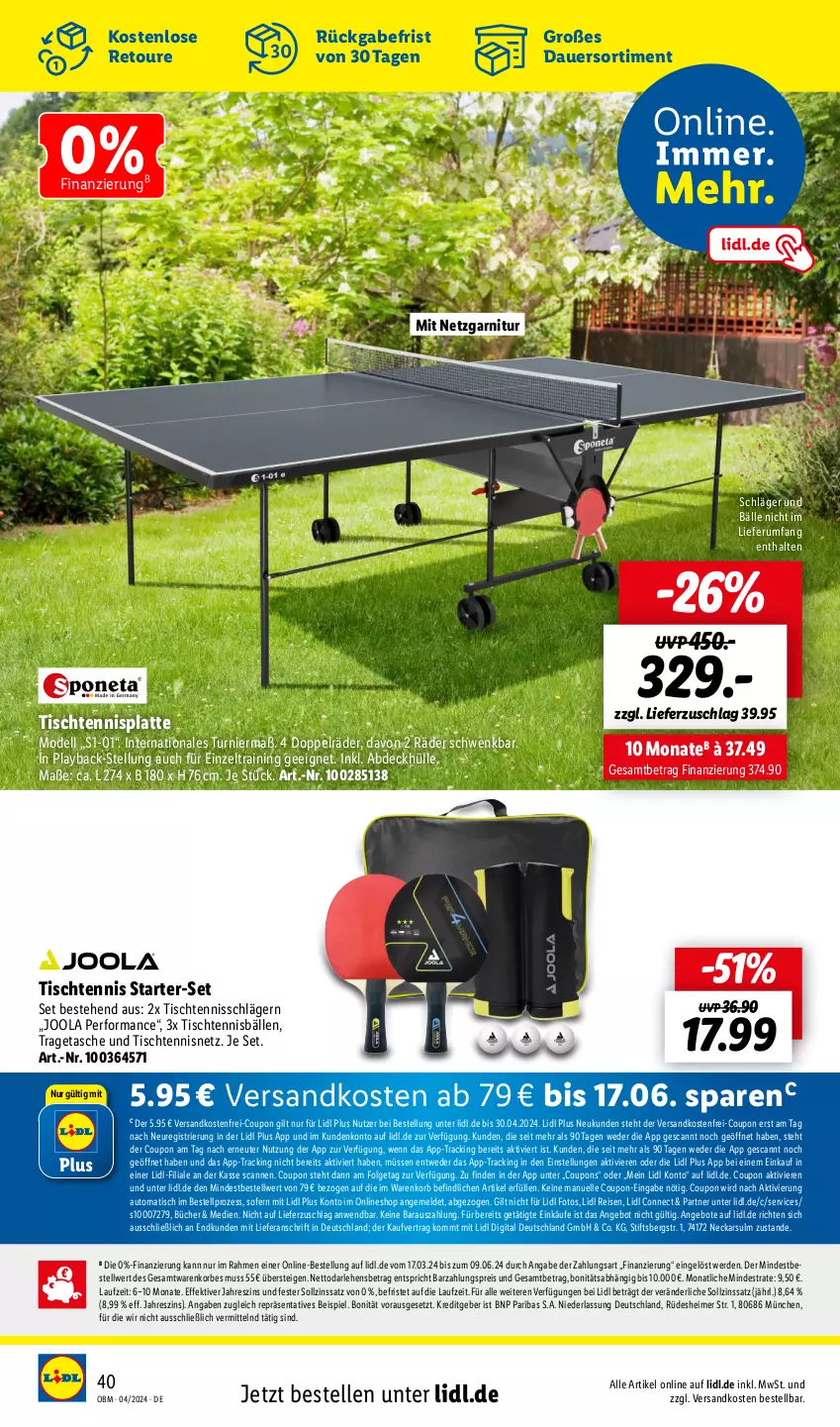 Aktueller Prospekt Lidl - Aktuelle Onlineshop-Highlights - von 01.04 bis 30.04.2024 - strona 40 - produkty: angebot, angebote, auer, auto, coupon, coupons, dell, eimer, eis, elle, erde, garnitur, korb, latte, LG, Mode, ndk, reis, rum, Tasche, Ti, tisch, tragetasche, versandkostenfrei, Zelt