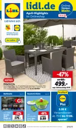 Gazetka promocyjna Lidl - Aktuelle Onlineshop-Highlights - Gazetka - ważna od 30.04 do 30.04.2024 - strona 1 - produkty: dell, küche, LG, Mode, ndk, pril, qled, salat, sessel, Sharp, Ti, tisch, uhd