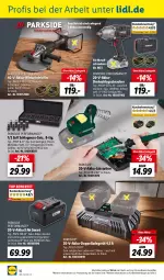 Gazetka promocyjna Lidl - Aktuelle Onlineshop-Highlights - Gazetka - ważna od 30.04 do 30.04.2024 - strona 10 - produkty: akku, Akku-Winkelschleifer, Brufen, eis, ladegerät, LG, ndk, nuss, Parkside, schrauben, Ti, Winkelschleifer, ZTE