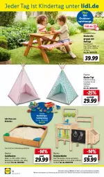 Gazetka promocyjna Lidl - Aktuelle Onlineshop-Highlights - Gazetka - ważna od 30.04 do 30.04.2024 - strona 16 - produkty: Bau, decke, eis, Garten, Kinder, Kindersitz, küche, ndk, reis, rum, Sandkasten, Sandspielzeug, spielzeug, Ti, Tipi, werkzeug, ZTE