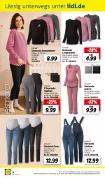 Gazetka promocyjna Lidl - Aktuelle Onlineshop-Highlights - Gazetka - ważna od 30.04 do 30.04.2024 - strona 34 - produkty: esmara, gin, hose, jeans, Langarmshirt, Latzhose, leggings, ndk, Pullover, Pyjama, rwe, shirt, Ti, ZTE
