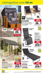Gazetka promocyjna Lidl - Aktuelle Onlineshop-Highlights - Gazetka - ważna od 30.04 do 30.04.2024 - strona 4 - produkty: Bank, Bau, beistelltisch, eis, Holz, Kette, kissen, klapptisch, Klemmmarkise, korb, Liege, natur, ndk, rel, relaxsessel, Ria, rückenlehne, sessel, strandkorb, Stühl, Ti, tisch, ZTE