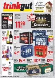 Gazetka promocyjna Trinkgut - Gazetka - ważna od 22.04 do 22.04.2023 - strona 1 - produkty: Alwa, angebot, angebotspreis, apfel, apfelsaft, banane, bananen, bitburger, burger, burgwallbronn, cola, deka, deutschlandcard, eis, erde, flasche, freixenet, krombache, krombacher, krombacher pils, krone, LG, limo, limonade, limonaden, mineralwasser, Nektar, pils, puschkin vodka, radler, reis, saft, sekt, Ti, tomate, tomaten, Tomatensaft, uhr, vilsa, vita, Vita C, vodka, wasser, yeni raki