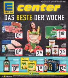 Gazetka promocyjna E Center - Angebote der Woche - Gazetka - ważna od 29.04 do 29.04.2023 - strona 1 - produkty: alkohol, angebot, angebote, beere, beeren, bio, butter, deka, eis, erdbeere, erdbeeren, flasche, Germ, gewürz, hacker pschorr, jägermeister, Käse, käsescheiben, konfitüre, kräuter, kräuterlikör, lebensmittel, leberkäs, leerdammer, LG, likör, mac, Meister, natur, pril, radler, reis, Schal, Schale, schwein, schweine, schweinenacken, steak, steaks, super-knüller, Ti, vom schweinenacken, wein, weine, ZTE