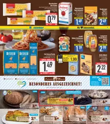 Gazetka promocyjna E Center - Angebote der Woche - Gazetka - ważna od 29.04 do 29.04.2023 - strona 11 - produkty: angebot, angebote, apfel, auer, Berger, bernbacher, beutel, blume, blumen, braten, brot, brötchen, chips, cola, coupon, De Cecco, deka, ecco, eier, eis, ente, flasche, frischei-nudeln, frischkäse, hartweizen, honig, joghur, joghurt, Käse, kölln, korn, krustenbraten, kuchen, langnese, leerdammer, mac, mandel, mandeln, meerrettich, mehl, milch, müsli, nudel, nudeln, nuss, pasta, pfirsich, Plunder, reis, Rettich, rosen, Rosenmehl, rum, saft, schoko, schokolade, schokoladen, seeberger, Semmel, sonnenblume, sonnenblumen, Sonnenblumenbrot, Sonnenblumenkerne, sonnenblumenkernen, Spätzlemehl, Spezi, stube, super-knüller, Ti, vollmilch, wiener, ZTE