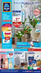 Gazetka promocyjna AldiSud - NÄCHSTE WOCHE - Gazetka - ważna od 23.07 do 23.07.2022 - strona 1 - produkty: ACC, accessoires, aldi, angebot, angebote, auto, bier, decke, eis, küche, Küchen, orchidee, pasta, reis, rwe, Ti, topf, wein, weine