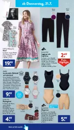Gazetka promocyjna AldiSud - NÄCHSTE WOCHE - Gazetka - ważna od 23.07 do 23.07.2022 - strona 22 - produkty: aldi, Armband, Armbanduhr, Bau, baumwolle, Cap, caprihose, dell, edelstahl, eis, elle, gin, hose, kleid, Kleidung, leggings, LG, Mode, reis, rwe, Ti, uhr, wasser, werkzeug, wolle, Yo