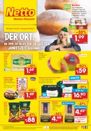 Gazetka promocyjna Netto Marken-Discount - Filial-Angebote - Gazetka - ważna od 26.02 do 26.02.2022 - strona 1 - produkty: alkohol, angebot, asti, beko, berliner, bitburger, burger, butter, chips, chipsfrisch, dallmayr, dallmayr prodomo, eis, frucht, gin, irische butter, kaffee, kerrygold, Lusti, mango, ndk, oder radler, pils, premium pils, prodomo, radler, reis, rind, rinder, stube, Ti, versandkostenfrei, ZTE