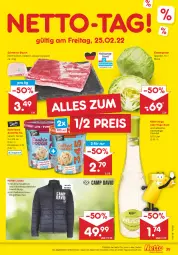 Gazetka promocyjna Netto Marken-Discount - Filial-Angebote - Gazetka - ważna od 26.02 do 26.02.2022 - strona 39 - produkty: angebot, Bau, bier, cocktail, eis, eisbergsalat, hugo, Jacke, käfer, reis, salat, schwein, schweine, schweine-bauch, Tasche, taschen, Ti, wein, weine, ZTE