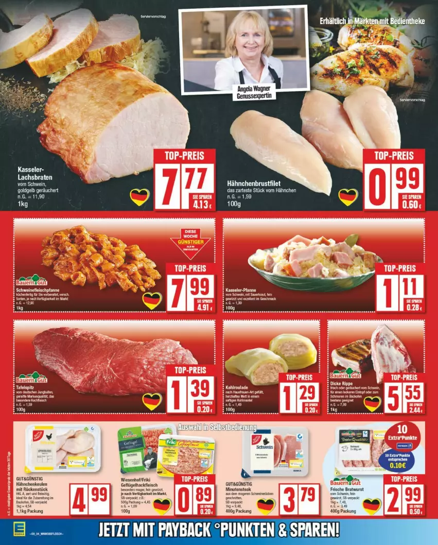 Aktueller Prospekt Edeka - Prospekte - von 24.02 bis 01.03.2025 - strona 8 - produkty: brustfilet, eis, filet, fleisch, Geflügel, hackfleisch, hähnchenbrust, hähnchenbrustfilet, kasseler, lachs, steak, Ti, wiesenhof