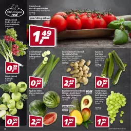 Gazetka promocyjna Real - Gazetka - ważna od 21.05 do 21.05.2022 - strona 4 - produkty: avocado, beutel, eis, früchte, gurke, gurken, kartoffel, kartoffeln, kohlrabi, Lauchzwiebel, lauchzwiebeln, mango, melone, melonen, mini-rispentomaten, radieschen, reis, rispentomaten, salat, Salatgurke, salatgurken, Schal, Schale, speisekartoffeln, tafeltrauben, Ti, tomate, tomaten, trauben, wasser, wassermelone, wassermelonen, zucchini, zwiebel, zwiebeln