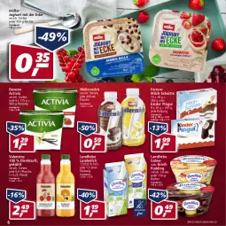 Gazetka promocyjna Real - Gazetka - ważna od 21.05 do 21.05.2022 - strona 6 - produkty: activia, Becher, danone, danone activia, direktsaft, eis, ferrero, flasche, Grießpudding, joghur, joghurt, joghurt mit der ecke, Kinder, kinder pingui, landliebe, landmilch, milch, milch-schnitte, Müller, müllermilch, pingui, pudding, reis, saft, sahne, Ti, valensina