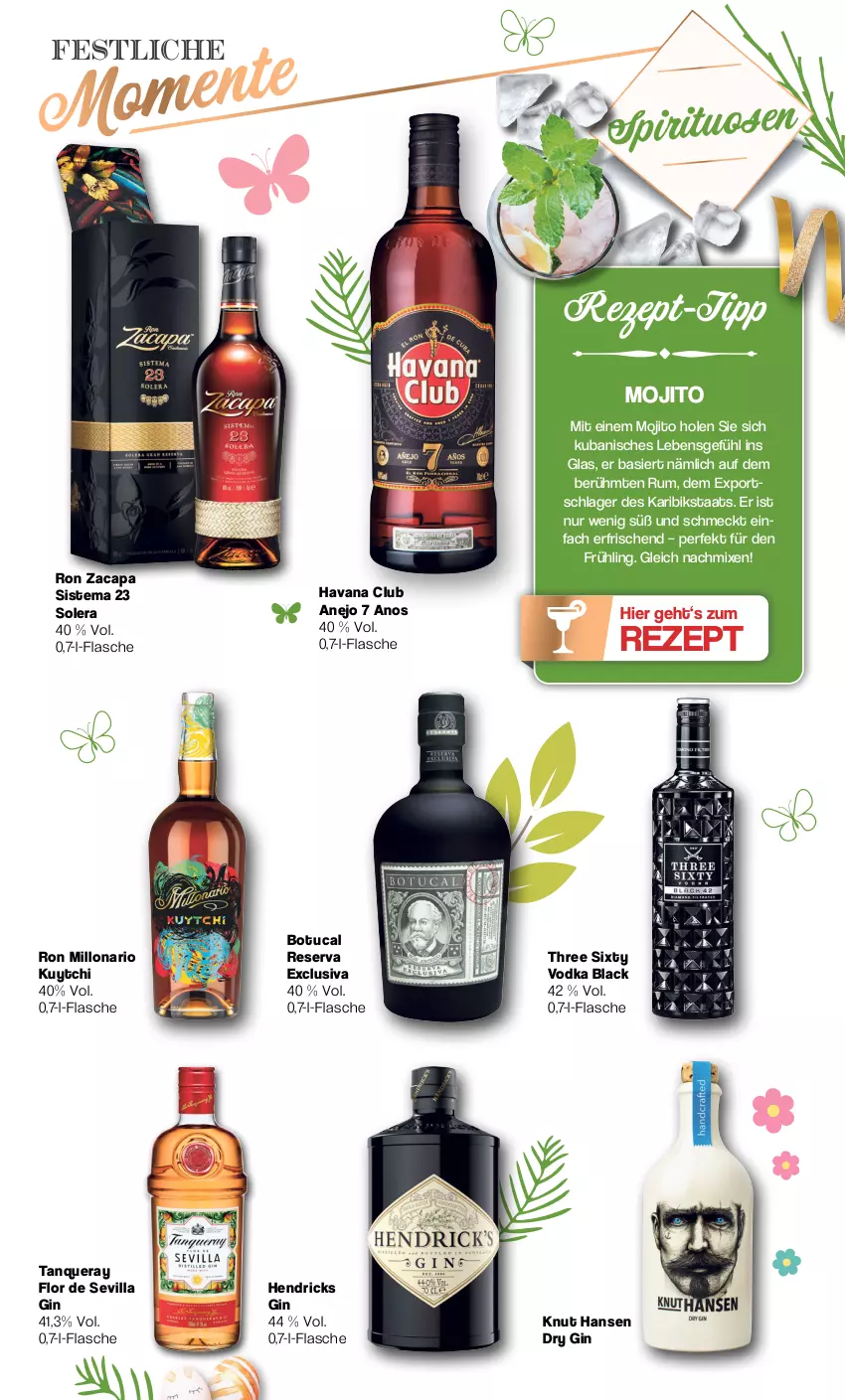 Aktueller Prospekt Famila - Prospekte - von 11.03 bis 30.03.2024 - strona 13 - produkty: Cap, dry gin, flasche, gin, Havana Club, lack, mojito, rezept, rezept-tipp, rum, spirituosen, Tanqueray, Three Sixty, Ti, tuc, vodka