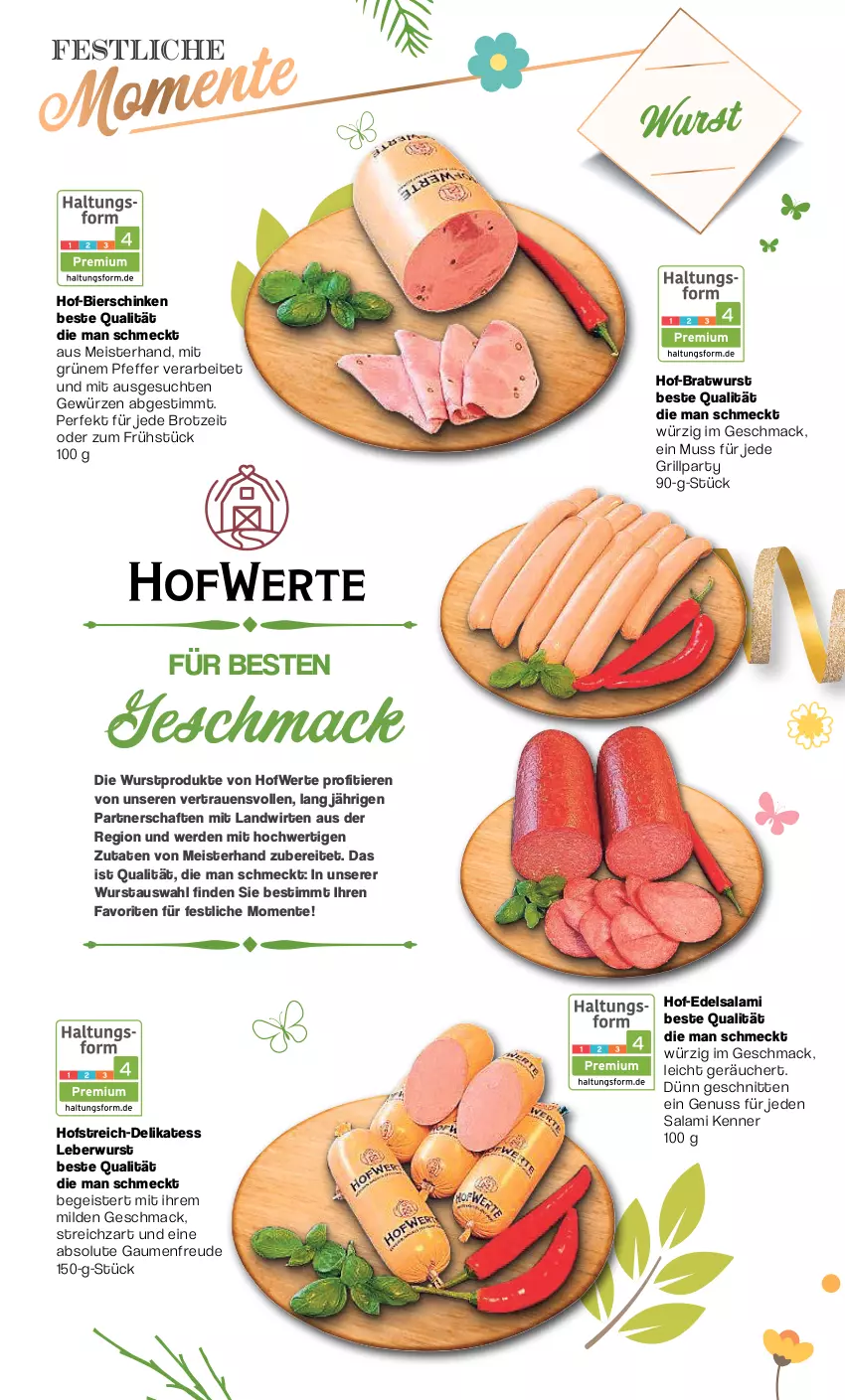 Aktueller Prospekt Famila - Prospekte - von 11.03 bis 30.03.2024 - strona 3 - produkty: bier, bierschinken, bratwurst, brot, Edelsalami, eis, ente, erde, gewürz, grill, leberwurst, mac, Meister, nuss, pfeffer, salami, schinken, schnitten, Streichzart, Ti, Tiere, wurst