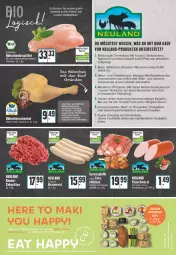 Gazetka promocyjna Edeka - Angebote der Woche - Gazetka - ważna od 30.07 do 30.07.2022 - strona 19 - produkty: auer, Bau, Bauer, bett, bio, Bio-Feta, eis, elle, ente, feta, filet, fleisch, fleischwurst, gyros, Käse, knoblauch, LG, mac, mais, natur, nuss, reis, rel, Ria, ring, schwein, Sushi, Ti, Tiere, wasser, wein, wurst