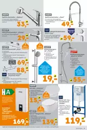 Gazetka promocyjna  - Gazetka - ważna od 18.01 do 18.01.2025 - strona 11 - produkty: armatur, armaturen, auto, Bau, brause, brauseschlauch, eis, Elektro, elle, handbrause, passend für alle, Ria, Schal, schlauch, Spültischarmatur, teller, thermostat, Ti, tisch, Wand-Tiefspül-WC, Wanne, waschtisch, waschtischarmatur, wasser, wc-sitz