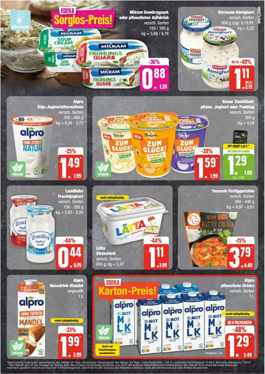 Aktueller Prospekt Edeka - Prospekte - von 08.07 bis 13.07.2024 - strona 11 - produkty: aufstrich, gewürz, gewürzquark, milram, quark, tee, Ti