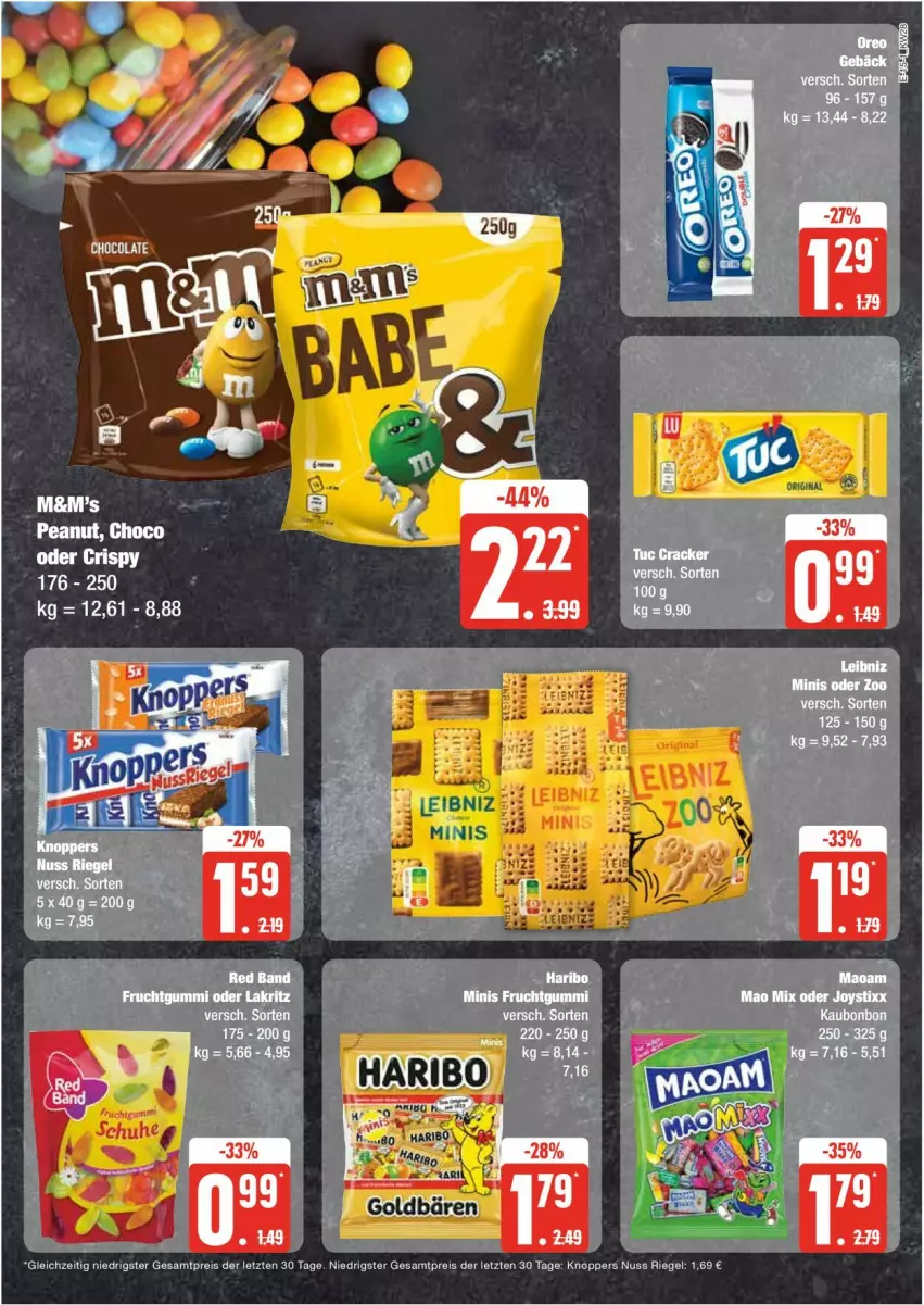 Aktueller Prospekt Edeka - Prospekte - von 08.07 bis 13.07.2024 - strona 15 - produkty: eis, frucht, fruchtgummi, knoppers, Lakritz, leibniz, nuss, oder lakritz, reis, riegel, Ti, ZTE