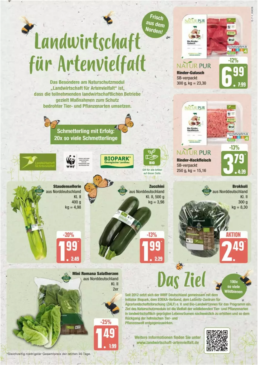 Aktueller Prospekt Edeka - Prospekte - von 08.07 bis 13.07.2024 - strona 7 - produkty: arla, bio, deka, eis, elle, fleisch, hackfleisch, natur, pflanze, pflanzen, reis, rind, rinder, rinder-hackfleisch, rum, stauden, Ti, ZTE, zucchini