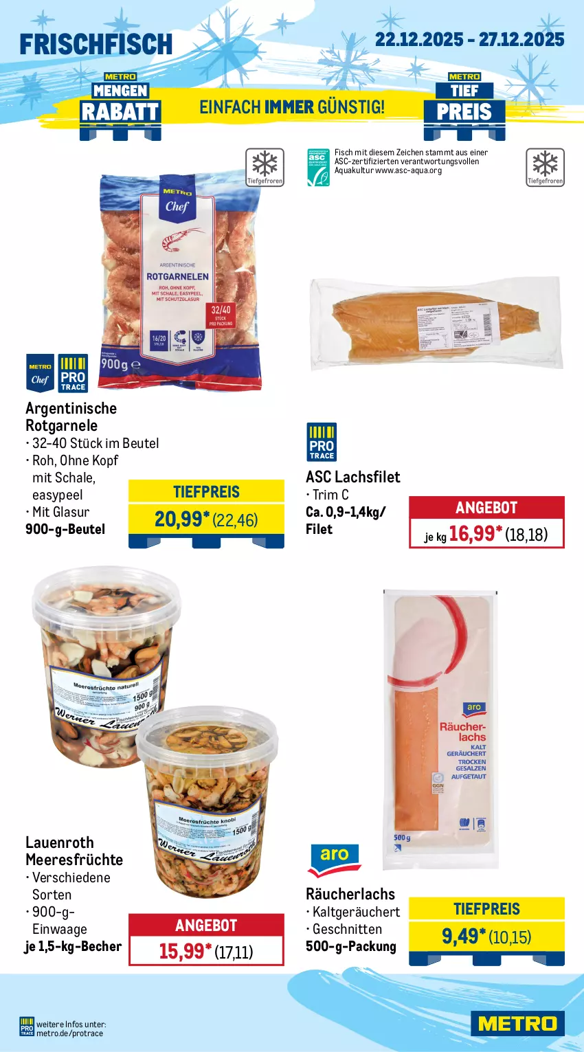 Aktueller Prospekt Metro - Wochen-Angebote Gastro - von 22.12 bis 27.12.2025 - strona 6 - produkty: ananas, angebot, aqua, Becher, beere, beutel, eis, erdbeere, filet, fisch, frischfisch, frucht, früchte, guacamole, himbeer, himbeere, küche, Küchen, lachs, lachsfilet, limette, limetten, mango, meeresfrüchte, Metro, Mett, metten, obst, püree, Räucherlachs, reis, Schal, Schale, schnitten, Ti, tiefpreis, Waage