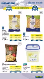 Gazetka promocyjna Metro - Wochen-Angebote Gastro - Gazetka - ważna od 27.12 do 27.12.2025 - strona 11 - produkty: beutel, bockwurst, butter, edamer, eimer, eis, essig, gewürz, gin, gouda, grana, grana padano, hinterkochschinken, Kaiser, Kaiserschmarrn, kartoffel, kartoffeln, kartoffelsalat, kochschinken, Kürbis, LG, mac, milch, nuss, padano, Rana, reis, salat, schinken, Ti, tiefpreis, tisch, uhr, wurst, ZTE