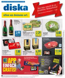 Gazetka promocyjna Diska - Prospekte - Gazetka - ważna od 24.12 do 24.12.2022 - strona 1 - produkty: aktionspreis, angebot, angebote, Becher, butter, dallmayr, dallmayr prodomo, eis, eisbergsalat, ferrero, flasche, gin, irische butter, kaffee, kerrygold, prodomo, reis, rind, rinder, rotkäppchen, salat, Ti, ZTE