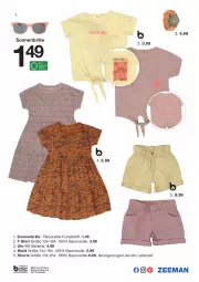 Gazetka promocyjna Zeeman - Prospekte - Gazetka - ważna od 15.04 do 15.04.2022 - strona 13 - produkty: asti, batterie, Bau, baumwolle, bett, Brille, kleid, shirt, shorts, sonnenbrille, T-Shirt, Ti, uhr, wolle