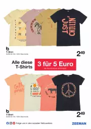 Gazetka promocyjna Zeeman - Prospekte - Gazetka - ważna od 15.04 do 15.04.2022 - strona 7 - produkty: Bau, baumwolle, LG, shirt, shirts, T-Shirt, Ti, wolle