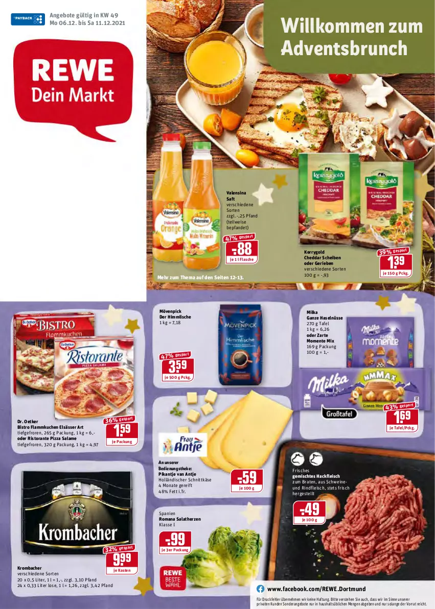 Aktueller Prospekt Rewe - Diese Woche im Angebot! - von 06.12 bis 11.12.2021 - strona 1