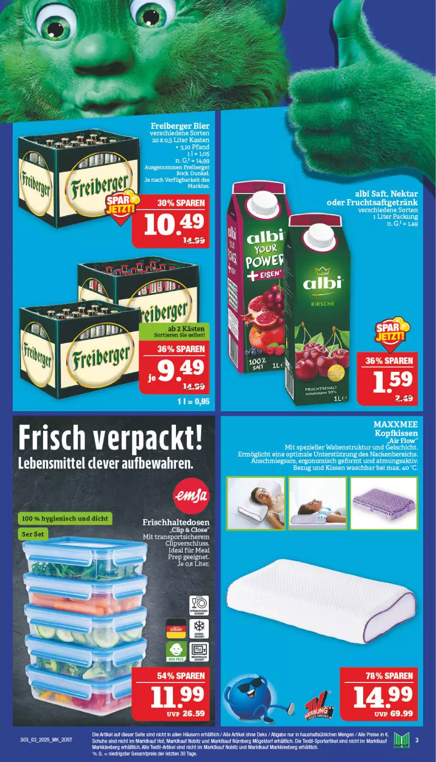 Aktueller Prospekt Marktkauf - Prospekt - von 12.01 bis 18.01.2025 - strona 3 - produkty: eis, elle, frischhaltedosen, frucht, getränk, lebensmittel, Nektar, reis, saft, schuhe, Spezi, Sport, tee, Ti, ZTE