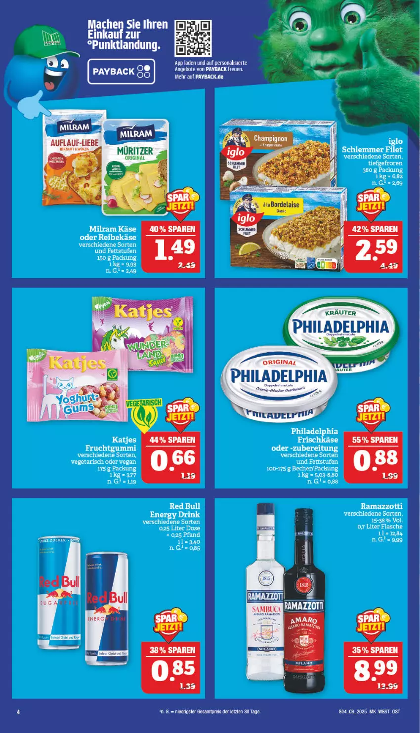 Aktueller Prospekt Marktkauf - Prospekt - von 12.01 bis 18.01.2025 - strona 4 - produkty: Becher, flasche, frischkäse, gin, iglo, Käse, milram, Persona, philadelphia, rama, ramazzott, ramazzotti, Ria, sauce, Ti, Vegeta, zott