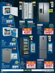 Gazetka promocyjna Metro - Technik Spezial - Gazetka - ważna od 04.05 do 04.05.2022 - strona 18 - produkty: beleuchtung, eis, Elektro, elle, erde, Gefrierbox, gefrierfach, gefrierkombination, gefrierschrank, Glastür, kühlbox, kühlschrank, lebensmittel, Rauch, reis, rum, Schrank, teller, Ti, tisch, top-hit, wasser, wassertank
