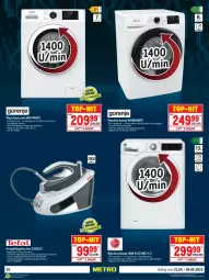 Gazetka promocyjna Metro - Technik Spezial - Gazetka - ważna od 04.05 do 04.05.2022 - strona 20 - produkty: aldi, auto, Bau, baumwolle, bügel, Bügelstation, dampfbügelstation, eis, elle, HP, Reinigung, reis, Schal, teller, Ti, tisch, top-hit, wasser, wassertank, wolle