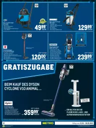 Gazetka promocyjna Metro - Technik Spezial - Gazetka - ważna od 04.05 do 04.05.2022 - strona 22 - produkty: adapter, akku, auto, Behälter, beutel, bürste, Dyson, edelstahl, eis, Elektro, elle, erde, flasche, Haarentfernung, handstaubsauger, hochdruckreiniger, kraft, Leuchte, leuchten, LG, menalux, Metro, natur, natura, reiniger, reis, Roller, schlauch, sonderposten, staubbeutel, staubsauger, teller, Ti, tisch, Trockensauger, wandhalterung, werkzeug, werkzeuge