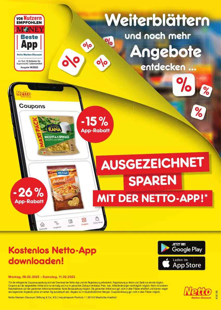 Aktueller Prospekt Netto Marken-Discount - Filial-Angebote - von 06.02 bis 11.02.2023 - strona 45 - produkty: angebot, angebote, coupon, coupons, decke, discount, eis, Holz, LG, marken-discount, reis, Ti, ZTE