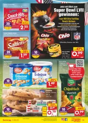 Gazetka promocyjna Netto Marken-Discount - Filial-Angebote - Gazetka - ważna od 11.02 do 11.02.2023 - strona 11 - produkty: angebot, bestpreis, chips, chipsfrisch, cookie, cookies, dip, eis, erdnüsse, flippies, funny-frisch, lorenz, reis, saltletts, snack, Ti, tortilla, tortillas, ültje, ültje erdnüsse, ZTE