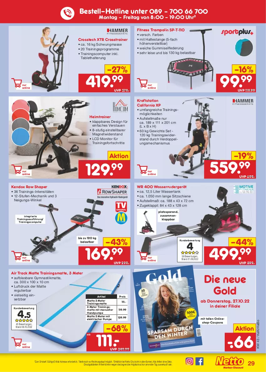 Aktueller Prospekt Netto Marken-Discount - Filial-Angebote - von 24.10 bis 29.10.2022 - strona 29 - produkty: angebot, asti, computer, coupon, coupons, eis, elle, gsw, kraft, magazin, monitor, pute, reis, tablet, telefon, Ti, Trampolin, uhr, wasser, wassertank, ZTE