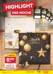 Gazetka promocyjna Netto Marken-Discount - Filial-Angebote - Gazetka - ważna od 29.10 do 29.10.2022 - strona 3 - produkty: Adventskalender, angebot, bestpreis, eis, gutschein, gutscheine, lindt, reis, Ti, usb, ZTE
